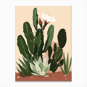 Cactus Plants Canvas Print