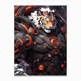 Futuristic Tiger 1 Canvas Print