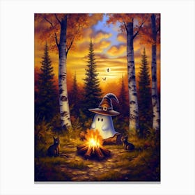 Ghost In The Woods 14 Canvas Print