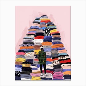 Pile Of Clothes 13 Canvas Print