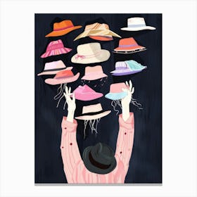 Hats Clouds Canvas Print