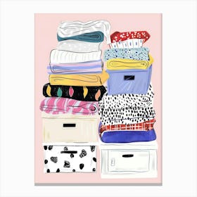 Stack Of Clothes 11 Canvas Print