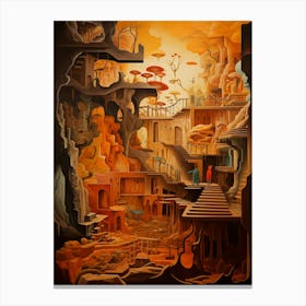 'The Caves' Canvas Print