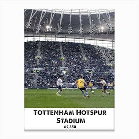 Tottenham Hotspur Stadium, Football, Soccer, Art, Wall Print Canvas Print