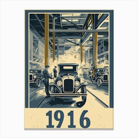 Aihrgdesign A Vintage Industrial Poster Celebrating Automobil 3f2e31c4 18b2 49ae 813d A374b6ecb731 2 Canvas Print