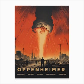 New Oppenheimer Movie Canvas Print