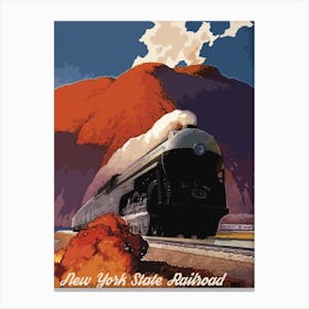 New York State Railroad, USA Canvas Print