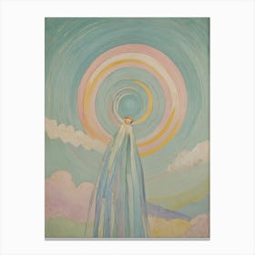 Pastel Sky Waterfall Canvas Print