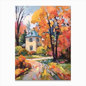 Autumn Gardens Painting Longue Vue House And Gardens Usa 2 Canvas Print