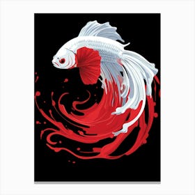 Siamese Fish Canvas Print