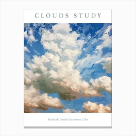 Study Of Clouds Charleston, Usa Canvas Print