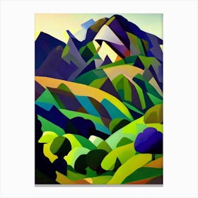 Pyrénées National Park France Cubo Futuristic Canvas Print