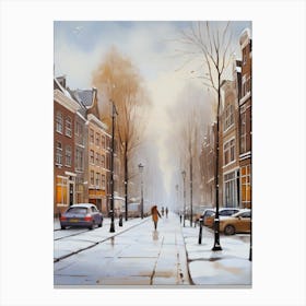 Winter Street Canvas Print