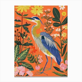 Spring Birds Great Blue Heron 1 Canvas Print