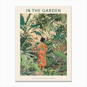 In The Garden Poster The Huntington Botanical Gardens 1 Canvas Print