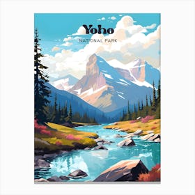 Yoho National Park Canada Adventure Travel Art Canvas Print