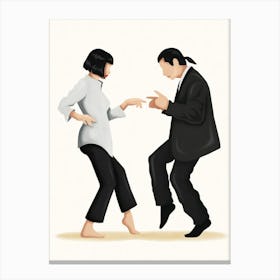 Pulp Fiction Couple Dancing Canvas Print