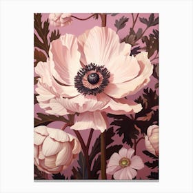 Floral Illustration Anemone 2 Canvas Print