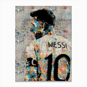 Lionel Messi Argentina Captain 1 Canvas Print