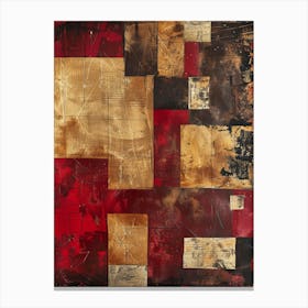 Red Squares 3 Canvas Print