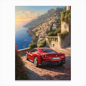Amalfi Ferrari 458 Italia Canvas Print
