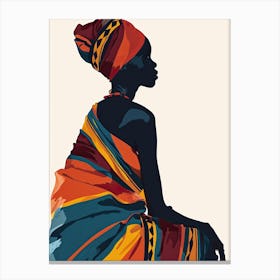 Boho Reverie |The African Woman Series Canvas Print