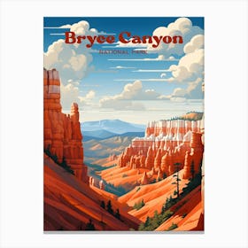 Bryce Canyon National Park Utah Adventure Travel Art Canvas Print