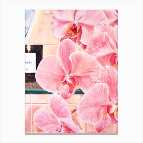 Pink Orchids Canvas Print