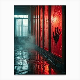 Bloody Hallway Canvas Print