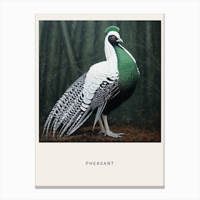 Ohara Koson Inspired Bird Painting Pheasant 3 Poster Canvas Print