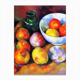 Shallots Cezanne Style vegetable Canvas Print