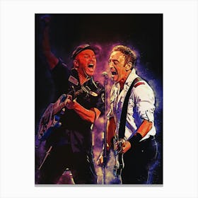Spirit Of Tom Morello & Bruce Springsteen Canvas Print