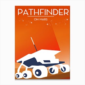 Pathfinder On Mars Space Art Canvas Print