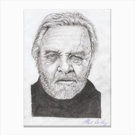 Sir Anthony Hopkins Drawing Canvas Print