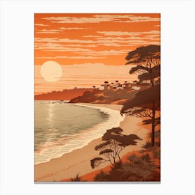 Balmoral Beach Australia At Sunset Golden Tones 4 Canvas Print
