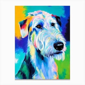 Irish Wolfhound 2 Fauvist Style dog Canvas Print