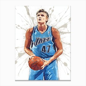 Andrei Kirilenko Utah Jazz 1 Canvas Print