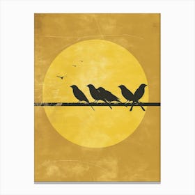 Birds On A Wire Canvas Print 1 Canvas Print