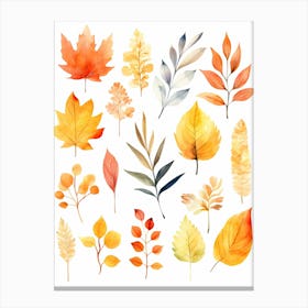 Cute Autumn Fall Scene 80 Canvas Print
