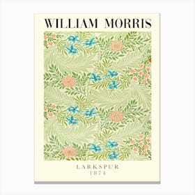 William Morris Larkspur Canvas Print