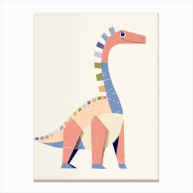 Nursery Dinosaur Art Amargasaurus 2 Canvas Print