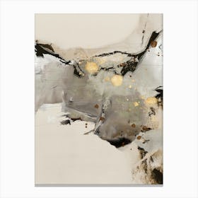 Beige Gold Modern Abstract 2 Canvas Print