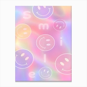Smiley Face Painting Canvas Print