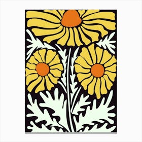 Henri Matisse Dahlias Canvas Print