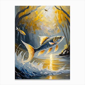 Fish In The River Canvas Print