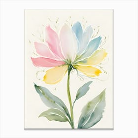 Watercolor Flower Canvas Print