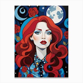 Red Haired Woman Canvas Print