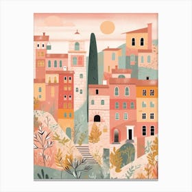 Perugia, Italy Illustration Canvas Print