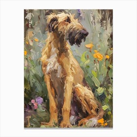 Irish Wolfhound Acrylic Painting 2 Canvas Print