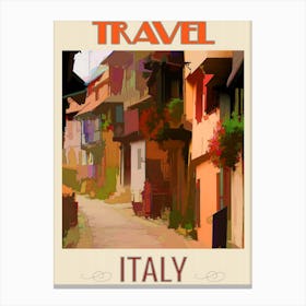 Vintage Style Travel Poster Italy, Circe Denyer Canvas Print